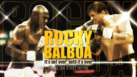 Rocky Balboa title screen for PSP